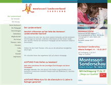 Tablet Screenshot of montessori-saarland.de